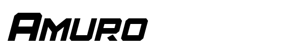 Amuro font preview